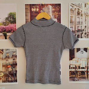 Vintage 90s Smart Set Striped Ribbed Top